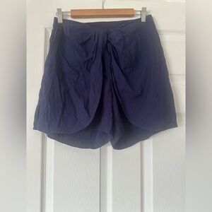 Anthropologie X Hei Hei Leia Navy High Waist Shorts Skort, Size Small.